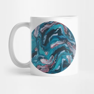 Feathers Fibrils and the Sea III (circle) Mug